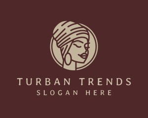 Turban - Woman Beauty Turban logo design