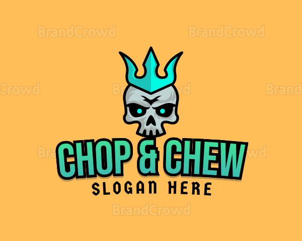 Crown Evil Skull Logo