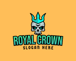 Crown - Crown Evil Skull logo design