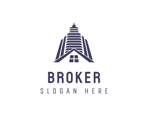 Real Estate Building Broker logo design