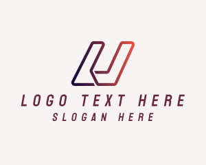 Online - Software Programmer Letter U logo design