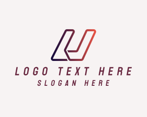 Technology - Software Programmer Letter U logo design