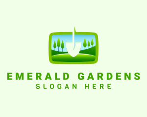 Garden Shovel Yard logo design