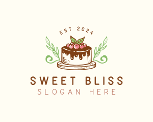 Sweet Cake Fruit Tart  logo design