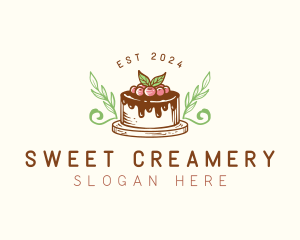 Sweet Cake Fruit Tart  logo design