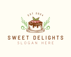 Sweet Cake Fruit Tart  logo design