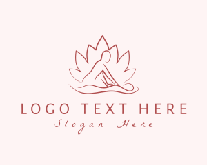 Spa - Lotus Body Relaxation Massage logo design