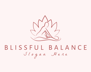 Self Care - Lotus Body Relaxation Massage logo design