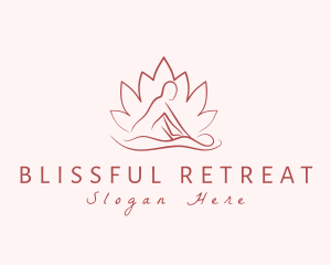 Lotus Body Relaxation Massage logo design