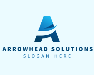 Advertising Professional Wing Letter A logo design