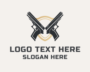 Firearm - Gun Shooting Firearm logo design