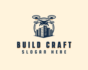 Aerial Drone Building  logo design