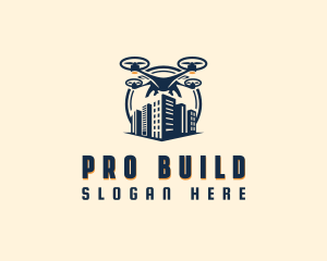 Aerial Drone Building  logo design