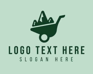 Landscape Mountain Wheelbarrow  Logo