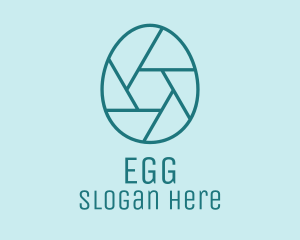 Egg Photography Camera Lens logo design