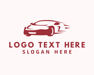 Car - Sedan Car Racing logo design