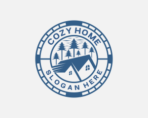 House - Tree House Roof logo design