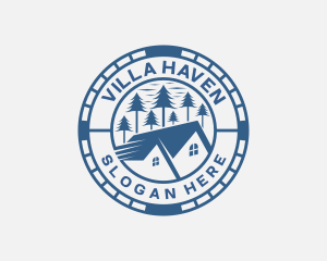 Villa - Tree House Roof logo design