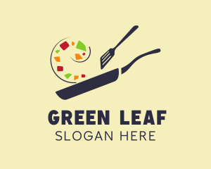 Vegan - Vegan Healthy Dish logo design