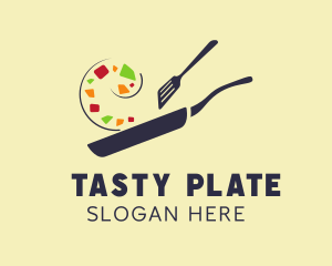 Dish - Vegan Healthy Dish logo design