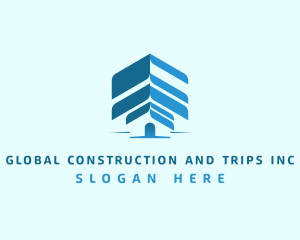 Roof Housing Construction logo design