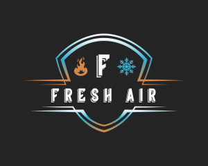 Fire Ice Shield logo design