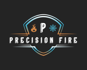 Fire Ice Shield logo design