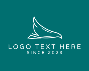 Airline - Minimalist Airline Falcon logo design