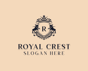 Royal Bull Crest logo design