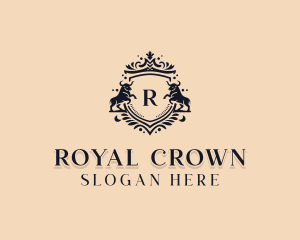 Royal Bull Crest logo design