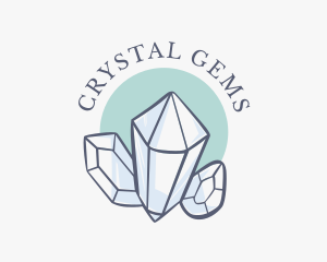 Luxury Crystals Boutique logo design