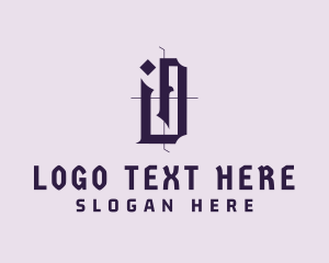 Gothic - Gothic Letter D logo design