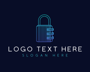 Password - Cyber Security Lock logo design