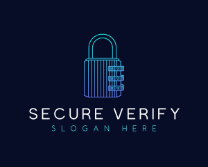 Cyber Security Lock logo design