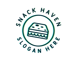 Glitch Snack Sandwich logo design