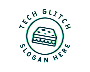 Glitch Snack Sandwich logo design