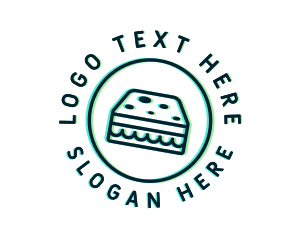 Food - Glitch Snack Sandwich logo design