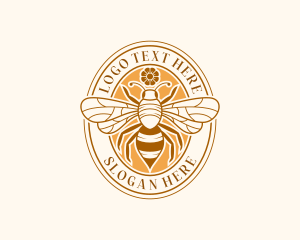 Apiary - Honey Bee Farm logo design