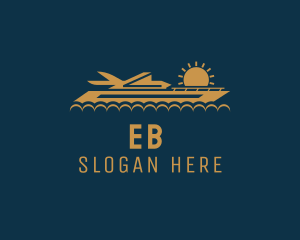 Sea - Yacht Sunrise Sailing logo design