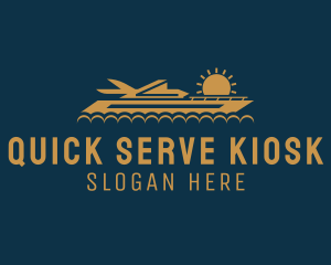 Yacht Sunrise Sailing  logo design