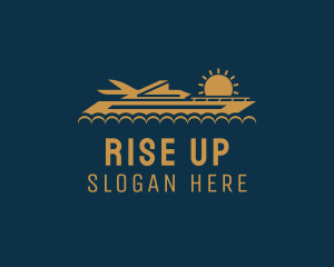 Yacht Sunrise Sailing  logo design