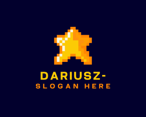 Gaming - Pixelated Star Game logo design