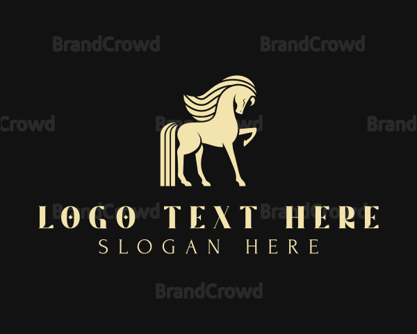 Stallion Horse Animal Logo