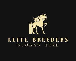 Stallion Horse Animal  logo design