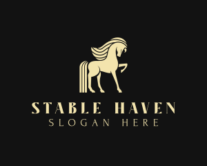 Stallion Horse Animal  logo design