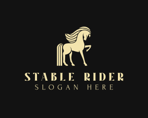 Stallion Horse Animal  logo design