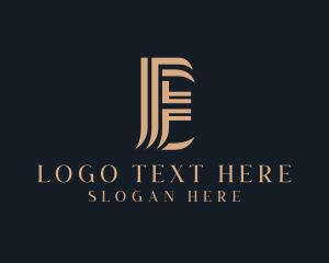 Letter De - Professional Firm Letter E logo design