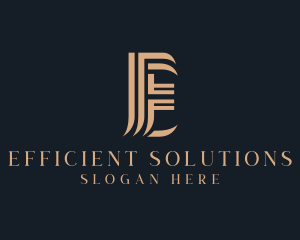 Professional Firm Letter E logo design