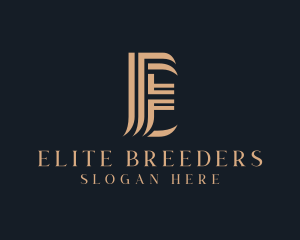 Professional Firm Letter E logo design