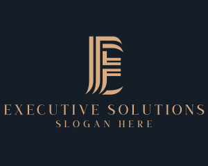 Professional Firm Letter E logo design